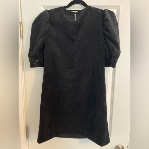 Who What Wear Corduroy Puff Sleeve Dress black size M - Picture 2 of 6
